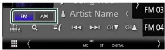 FM AM Artist Name FM 03 FM 04 MC ST DIGITAL