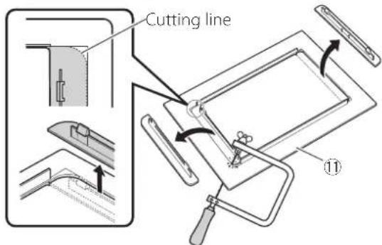 Cutting line ⑪