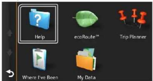 Help ecoRoute™ Trip Planner Where I've Been My Data
