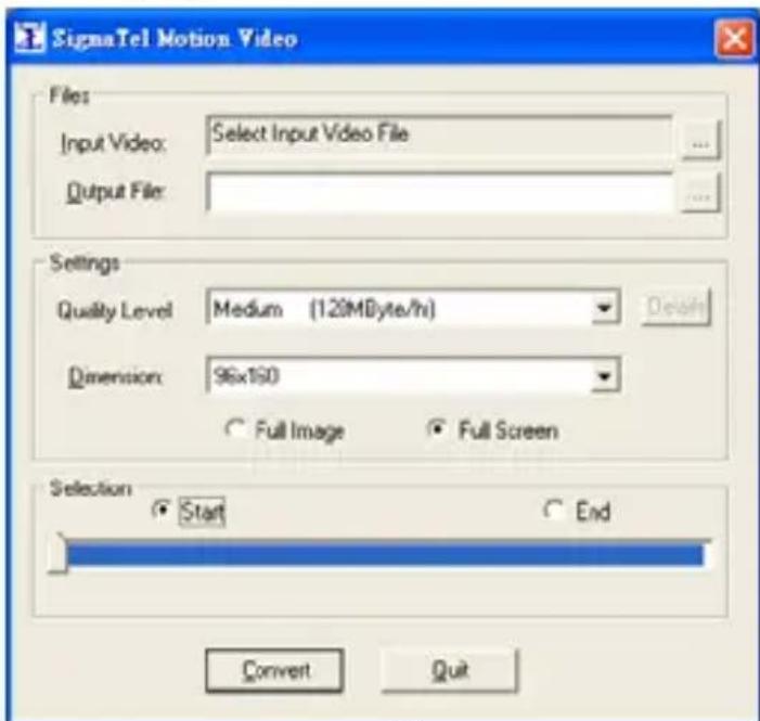 CURTIS MPK1021 - Converting video file to SMV format file - 4