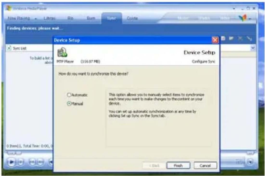 CURTIS MPK1021 - Step 4. Soon a dialog box will appear, Choose Manual and click Finish to proceed. - 1