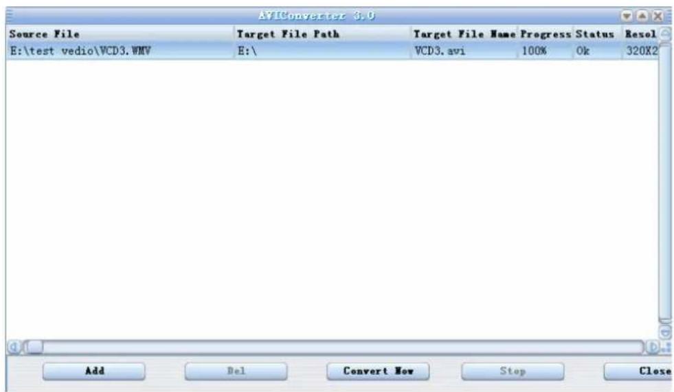 CURTIS MPK7836 - Converting other format files to AVI format ones. - 2