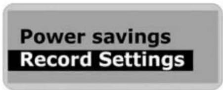 CURTIS MP514 - Record Settings - 1
