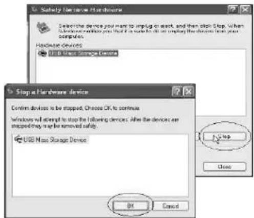 CURTIS MPK2066UKAB - Disconnecting the USB cable - 2