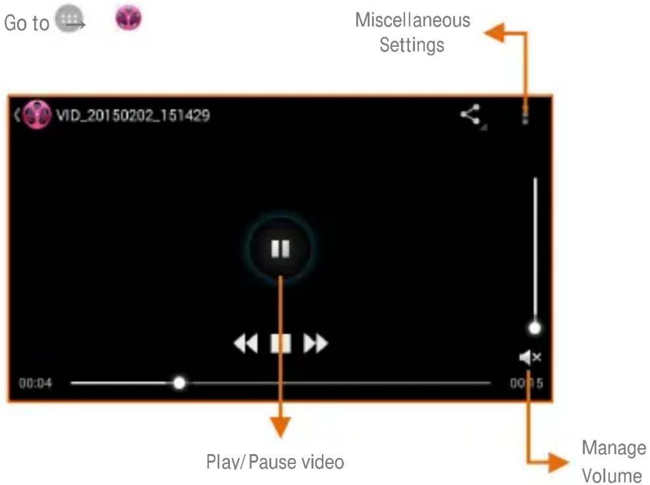 Micromax Bolt Q339 - Video Player - 1