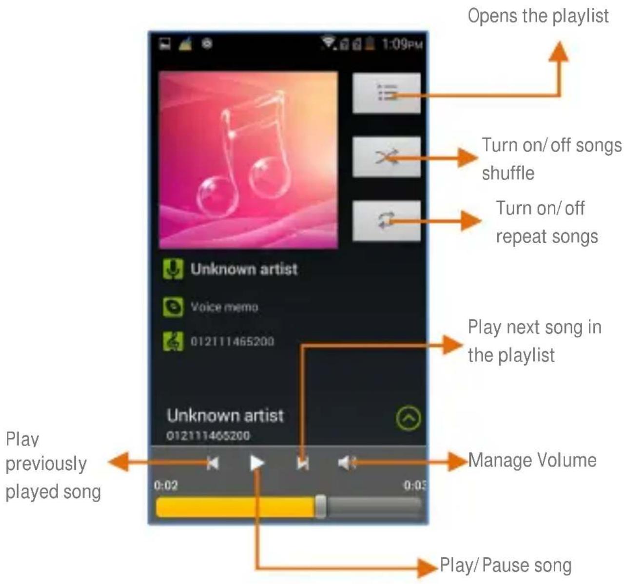 Micromax Bolt Q339 - Music Player - 3
