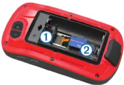 GARMIN Oregon 725T - Installing a Memory Card - 1