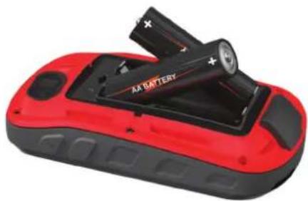 GARMIN Oregon 725T - Installing AA Batteries - 1