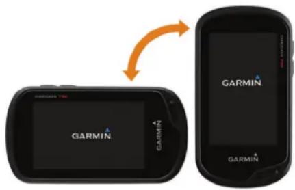 GARMIN Oregon 725T - Rotating the Screen - 1