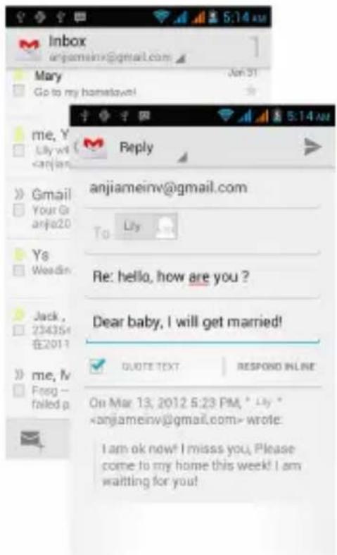 Inbox angameinv@gmail.com Mary Go to my hometown! my, Y Lily wlt Reply anjiameinv@gmail.com To Lily Ys Weskin Re: hello, how are you ? Jack, 23435# 在2011 me, IV Frog - failed p. Dear baby, I will get married! QUOTE TEXT RESPOND INLINE On Mar 13, 2012 5:23 PM, * Lily * wrote: I am ok now! I miss you. Please come to my home this week! I am waiting for you!
