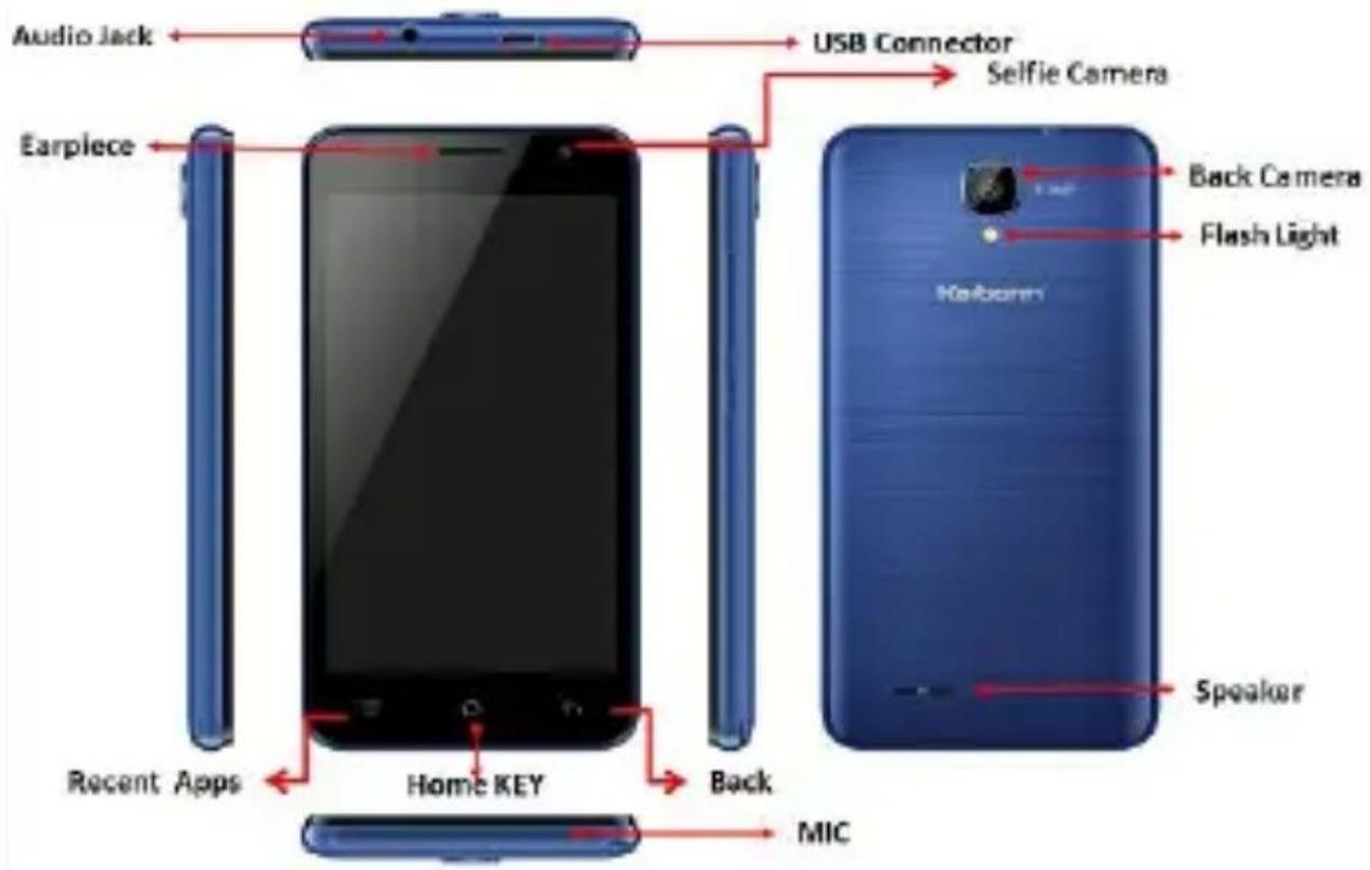 Audio Jack USB Connector Selfie Camera Earpiece Back Camera Flash Light Hokborn Speaker Recent Apps Home KEY Back MIC
