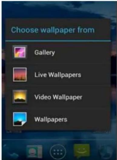 Choose wallpaper from Gallery Live Wallpapers Video Wallpaper Wallpapers
