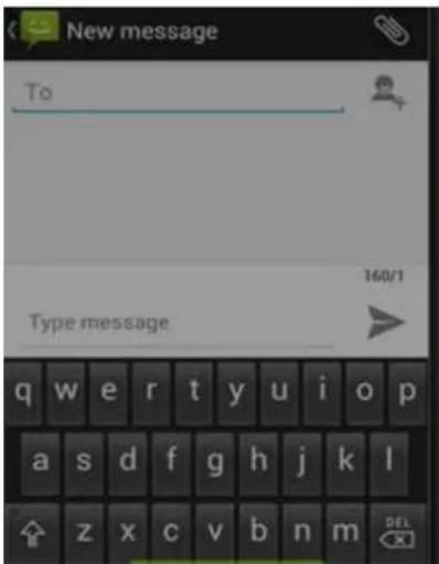 New message To 160/1 Type message q w e r t y u i o p a s d f g h j k l z x c v b n m DEL
