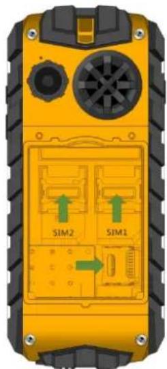 Plum Ram 3G - Installing and removing SIM card/Micro SD-card and Battery: - 2