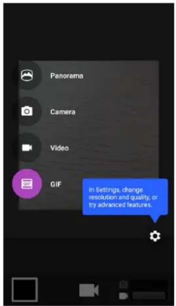Panorama Camera Video GIF In Settings, change resolution and quality, or try advanced features.