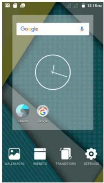12:18 PM Google Camera Google WALLRAPERS WIDGETS TRANSITIONS SETTINGS