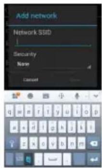 Add network Network SSD Security Name Cancel