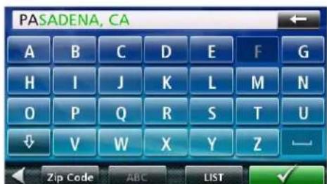 PASADENA, CA A B C D E F G H I J K L M N O P Q R S T U ↓ V W X Y Z — Zip Code ABC LIST ✓