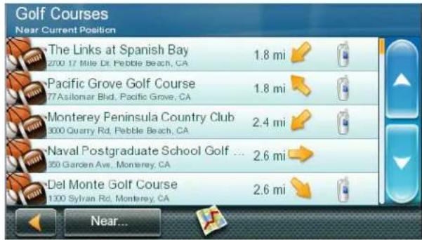 Golf Courses Near Current Position The Links at Spanish Bay 2700 17 Mile Dr. Pebble Beach, CA Pacific Grove Golf Course 77 Asilonar Blvd. Pacific Grove, CA Monterey Peninsula Country Club 3000 Quarry Rd. Pebble Beach, CA Naval Postgraduate School Golf ... 350 Garden Ave. Monterey, CA Del Monte Golf Course 1300 Sylvan Rd. Monterey, CA 1.8 mi 1.8 mi 2.4 mi 2.6 mi 2.6 mi Near...