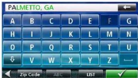 PALMETTO, GA A B C D E F G H I J K L M N O P Q R S T U ↓ V W X Y Z Zip Code ABC LIST ✓