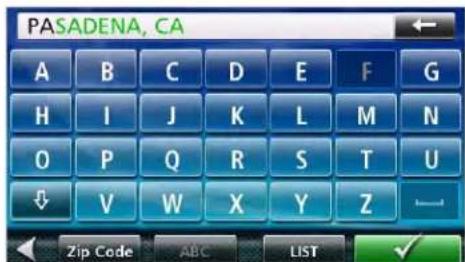 PASADENA, CA A B C D E F G H I J K L M N O P Q R S T U ↓ V W X Y Z — Zip Code ABC LIST ✓