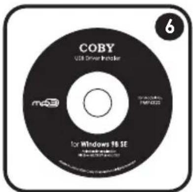 COBY PMP4320 - PACKAGE CONTENTS - 6