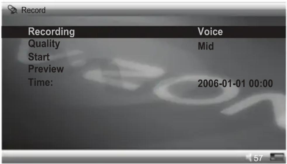 COBY PMP4320 - To make a recording: - 1