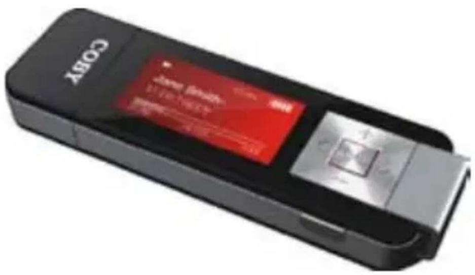 COBY MP-C846 - USB-Stick MP3 Player with LCD Display and FM Radio - 1