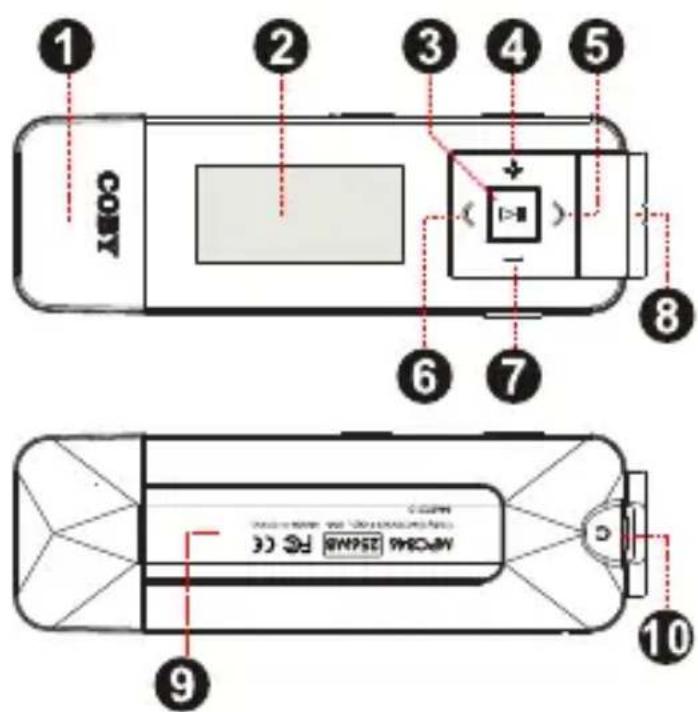 COBY MP-C846 - Bottom View - 2