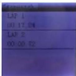 LAP 1 00 17 24 LAP 2 00 00 T2