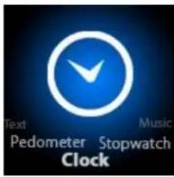 Text Music Pedometer Stopwatch Clock