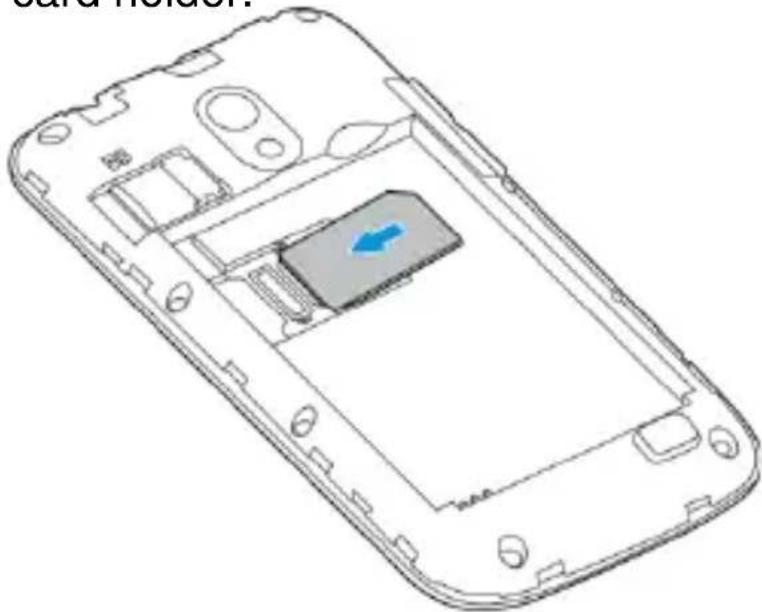 ZTE Telstra Frontier - Installing the SIM Card, microSD Card\*, and battery - 2