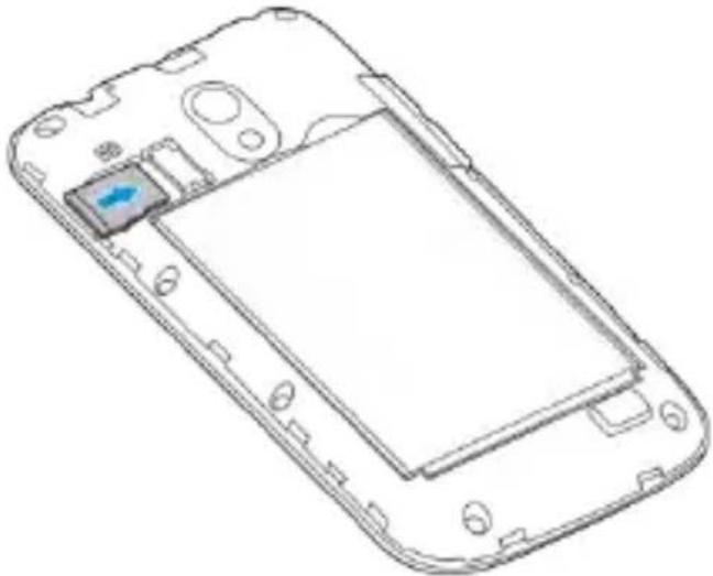 ZTE Telstra Frontier - Installing the SIM Card, microSD Card\*, and battery - 3
