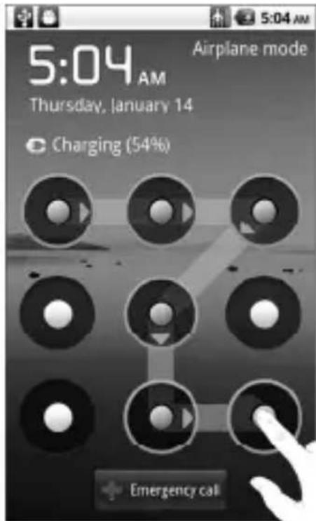 ZTE Idea 3G - Unlocking the Screen with Your Pattern - 1