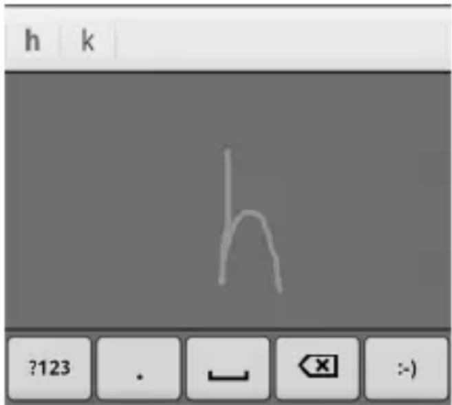 ZTE Idea 3G - Entering Text through Handwriting - 2