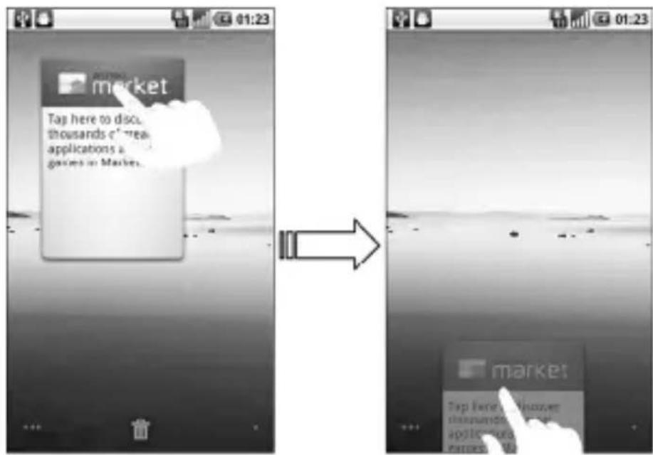 ZTE Idea 3G - Removing Things from Your Home Screen - 2