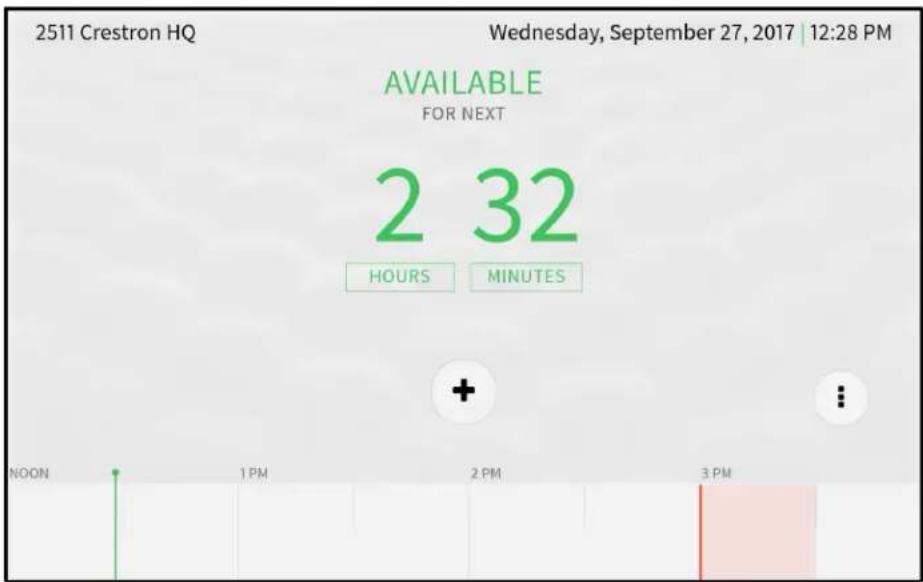 2511 Crestron HQ Wednesday, September 27, 2017 | 12:28 PM AVAILABLE FOR NEXT 2 32 HOURS MINUTES + NOON 1 PM 2 PM 3 PM