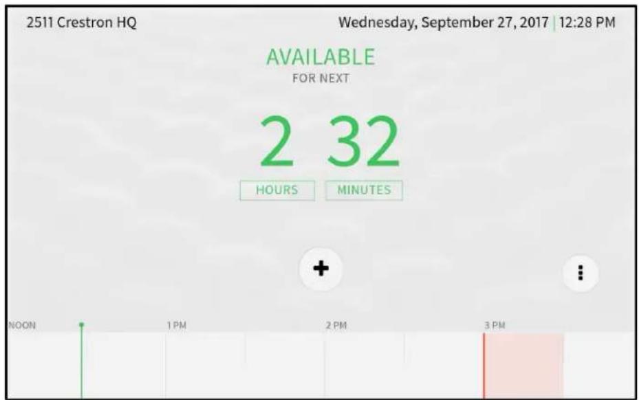 2511 Crestron HQ Wednesday, September 27, 2017 | 12:28 PM AVAILABLE FOR NEXT 2 32 HOURS MINUTES + NOON 1 PM 2 PM 3 PM