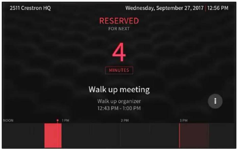 2511 Crestron HQ Wednesday, September 27, 2017 | 12:56 PM RESERVED FOR NEXT 4 MINUTES Walk up meeting Walk up organizer 12:43 PM - 1:00 PM