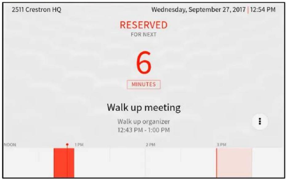2511 Crestron HQ Wednesday, September 27, 2017 | 12:54 PM RESERVED FOR NEXT 6 MINUTES Walk up meeting Walk up organizer 12:43 PM - 1:00 PM