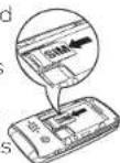 PANTECH Revere - Installing/removing SIM card and battery - 3