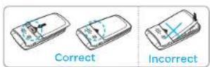 PANTECH Revere - Installing/removing SIM card and battery - 2