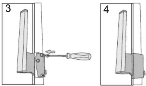 GORENJE FN6192PBUK - Replacing the hinged handle: - 2