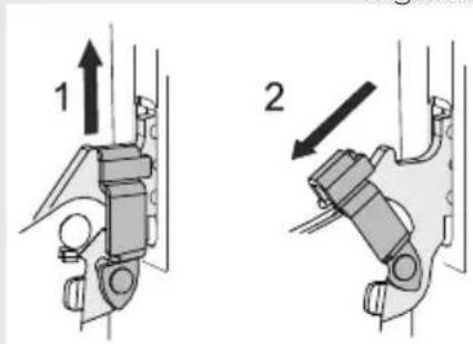 GORENJE BO73CLBUK - REMOVING AND REPLACING THE OVEN DOOR WITH A SINGLE-AXIS HINGE (depending on the model) - 4