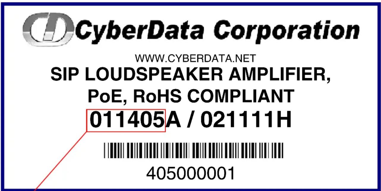 CyberData Systems 011405 - How to Identify This Product - 1