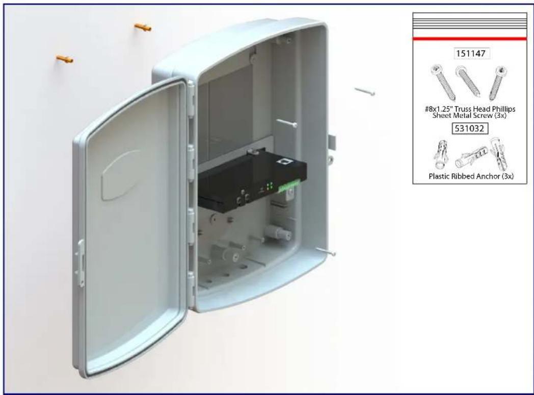 CyberData Systems 011405 - A.1.1 Mounting the Enclosure - 1
