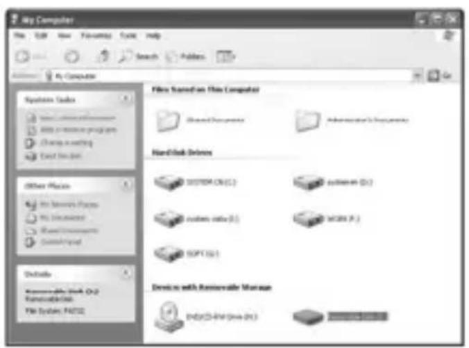 My Computer File Edit View Forward Tools Help Search Favorites Address My Computer System Tools New Computer Edit to software programs Change to setting Edit Service Other Files My Internet Files My Documents Read Documents Command/Print Details Recommended Work-0.2 Functional Work File System: FAD32 Files Based on This Computer General Components Administrator's Components HandCLK Drivers SYSTEM ON (C:) system (D:) system info (E:) MOSN (F:) SOFT (G:) Device with Removable Manager Indy23-FM (MGA (M)) Microsoft Windows