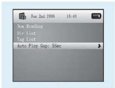 Jun 2nd 2006 16:40 Now Reading Dir List Tag List Auto Play Gap: 5Sec