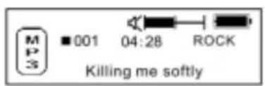 MP3 ■ 001 04:28 ROCK Killing me softly