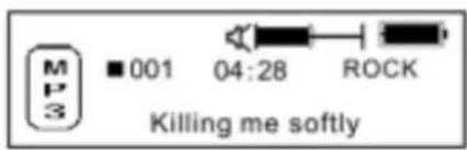 MP3 ■ 001 04:28 ROCK Killing me softly
